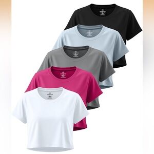 Real Essentials Women’s Short Sleeve Athletic Tee Bundle